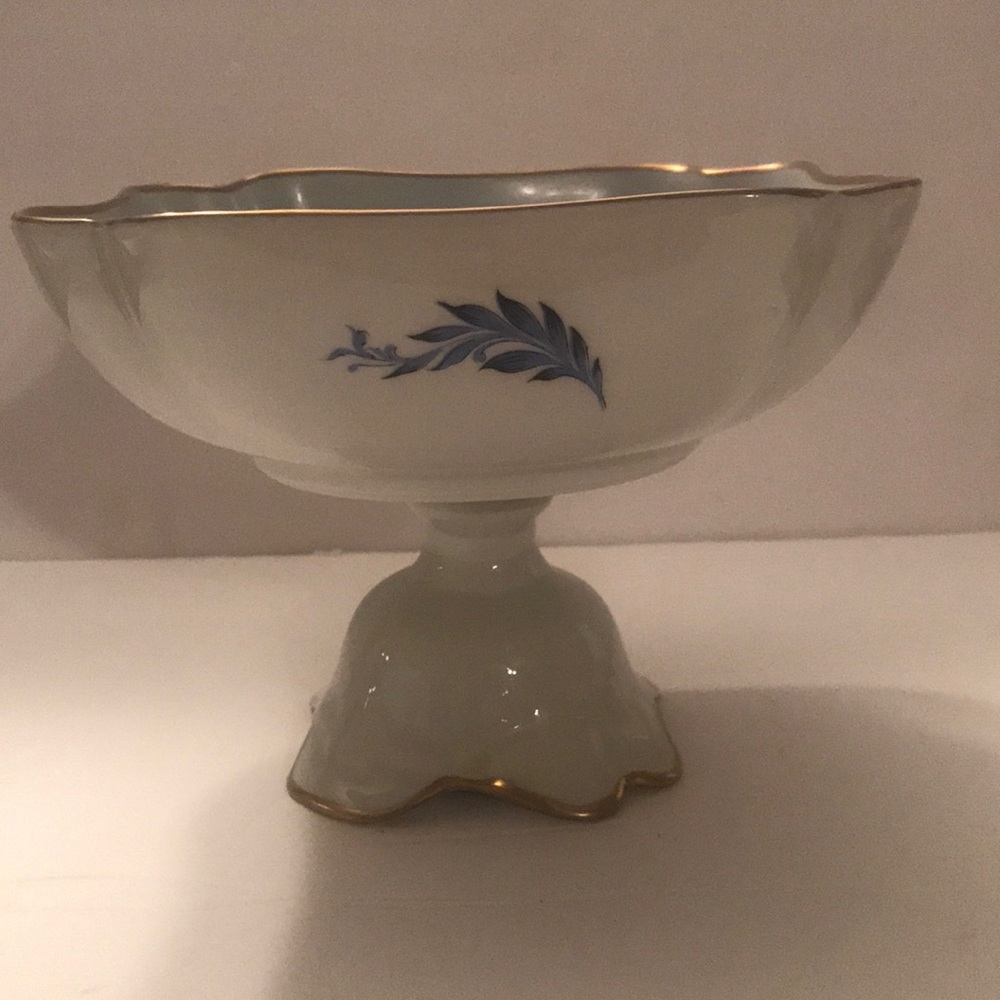 Flowered Dish on Base